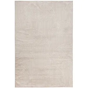 Kodu Tapis en viscose beige 300x200x1 cm pas cher