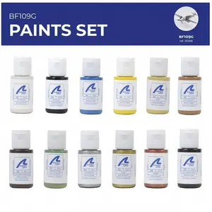 Comparateur de prix : Set de 12 peintures pour maquette avion Messerschmitt BF109G