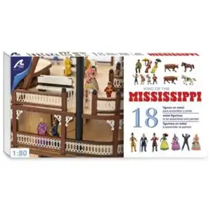 Comparateur de prix : Artesania Set de 18 Figurines en Métal pour Bateau à Vapeur King of the Mississippi