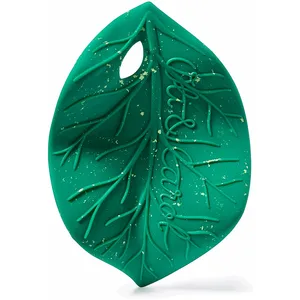 Comparateur de prix : Oli & Carol - Anneau de dentition pour bébé en caoutchouc naturel - Cadeau pour bébé 0 3 6 mois, 1 an - Feuille de Chlorophylle