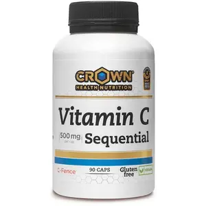 Capsules Crown Sport Nutrition Vitamine C Séquentielle (90 capsules)Vendu pardeporvillage
