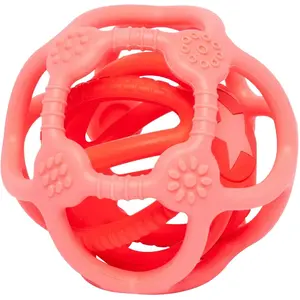 Lot de 2 balles sensorielles en silicone Rouge pas cher