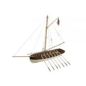 Maquette bateau en bois : HMS Agamemnon canot du capitaine Nelson