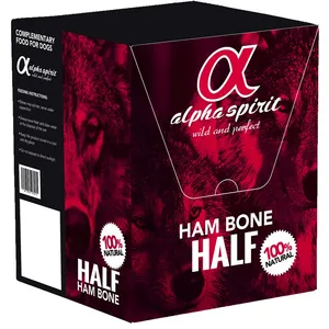 Comparateur de prix : 120g environ demi-os de jambon Alpha Spirit - Friandises pour Chien