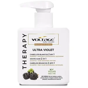 Comparateur de prix : Voltage Therapy Ultra Violet cabellos blancos 2 en 1 champú-mascarilla 500 ml