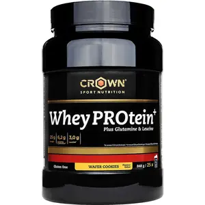 Comparateur de prix : Crown Sport Nutrition Protéine De Lactosérum Plus Biscuits Gaufrettes 848g One Size