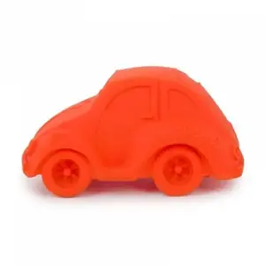 Voiture coccinelle carl orange latex d'hévéa - oli & carol pas cher