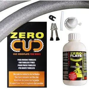 Kit mousses anti pincement 29   avec valves tubeless et preventif zero flats