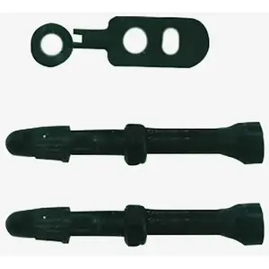 Momum set 2 valves aluminium base ronde tav 44mm black pas cher