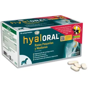 Hyaloral Chien Petite/Moyenne Race 90 Comprimés - Compléments Hyaloral pour chienVendu parzooplus