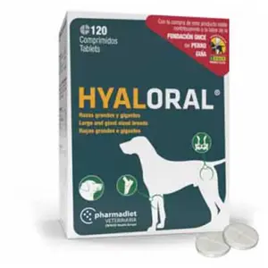 Pharmadiet Hyaloral Grandes Races 120 Comprimés Complément Alimentaire Pour ChienVendu parzooplus