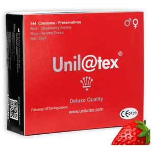 Préservatifs Unilatex Red & Strawberry 144pcs pas cher