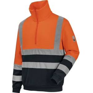 WÜRTH MODYF Sweat de travail zippé HAUTE VISIBILITE Orange/Marine M