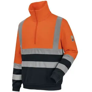 WÜRTH MODYF Sweat de travail zippé HAUTE VISIBILITE Orange/Marine 3XL