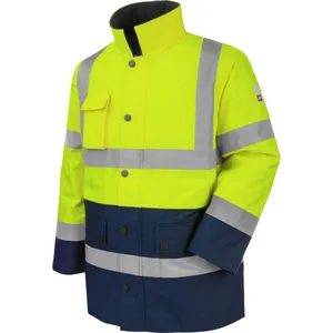 Parka de travail Würth MODYF haute-visibilité jaune/marine M pas cher