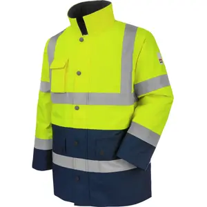 Parka de travail Würth MODYF haute-visibilité jaune/marine 3XL pas cher