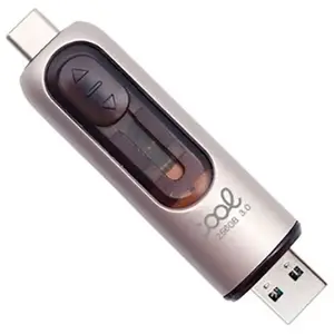 Cool Clé USB 3.0 256 Go Type-C / USB (2 en 1) Argent pas cher