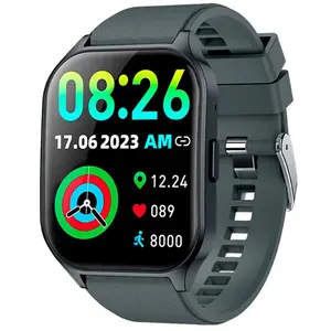 Cool Smartwatch Amoled Courbe Silicone Gris Foncé pas cher