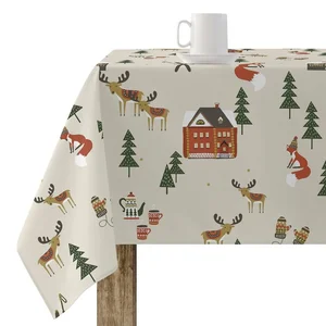Comparateur de prix : Nappe enduite antitache belum merry christmas multicouleur 300 x 150 cm