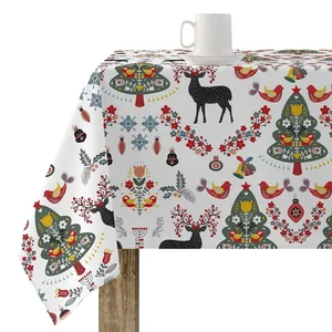 Comparateur de prix : Nappe enduite antitache belum merry christmas multicouleur 200 x 150 cm