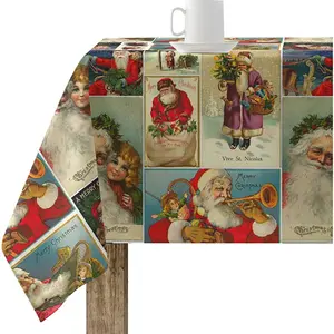 Nappe enduite antitache Mauré Vintage Christmas 100 x 140 cm Belum pas cher