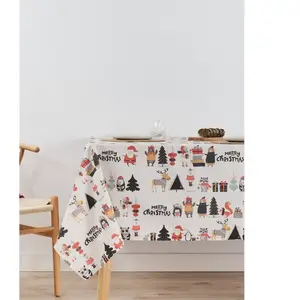 Belum Nappe enduite antitache Noel Multicouleur 150 x 150 cm TU