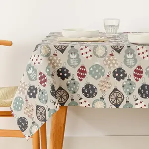 Comparateur de prix : Belum Nappe enduite antitache Merry Christmas Multicouleur 200 x 150 cm TU