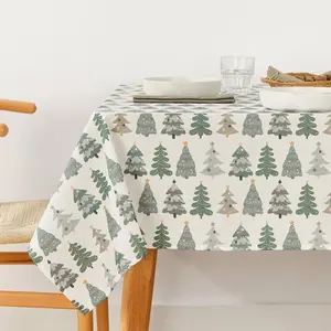 Belum Nappe enduite antitache Merry Christmas Multicouleur 150 x 150 cm TU pas cher