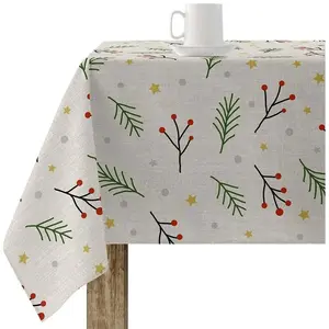 Comparateur de prix : Nappe enduite antitache belum merry christmas multicouleur 300 x 150 cm