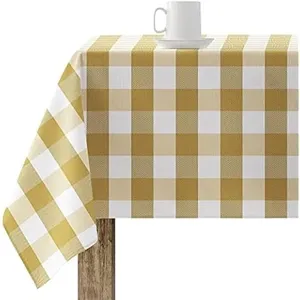 Belum Nappe antitache Cuadros Moutarde 100 x 140 cm TU pas cher