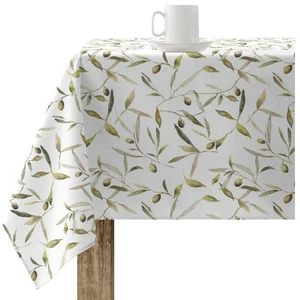 Nappe en coton blanc 240x155 cm pas cher