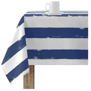 Comparateur de prix : Nappe belum t012 bleu 300 x 155 cm rayures