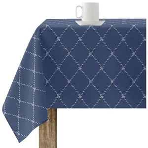 Nappe en coton à carreaux bleu marine 200x155 cm