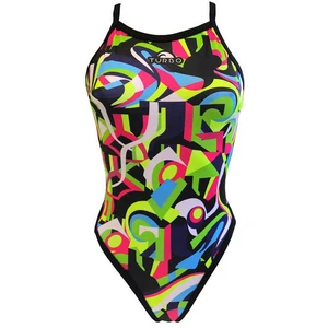 Turbo Maillot De Bain Geo Abstract 4XL pas cher
