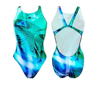 Maillot de bain de natation Turbo Light bretelles larges bleu vert femme - S pas cher