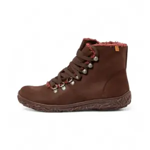 El Naturalista pour femme. 254561112005_012 Bottines en cuir marron N5456 (39), Plat, Lacets, Casuel