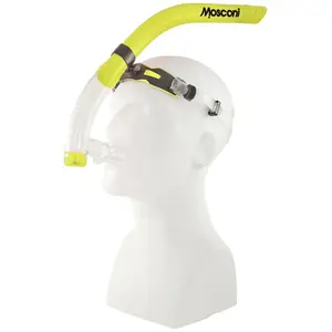 Tuba de Natation - MOSCONI - Jaune - Ergonomique - Système Détachable - Adaptabilité Totale pas cher
