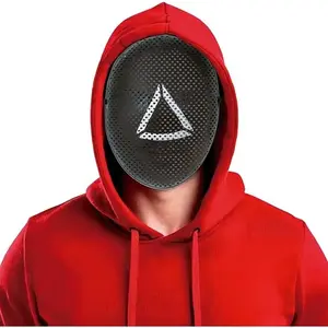 Comparateur de prix : FIESTAS GUIRCA, S.L.. Masque Squid Game Triangle PVC. TU. Adulte