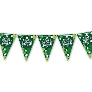 Comparateur de prix : FIESTAS GUIRCA GUIRLANDE À FANIONS SHAMROCK ST PATRICK 3M VERT