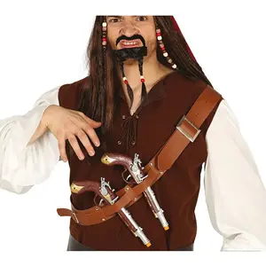 Comparateur de prix : Accessoire de déguisement - ceinture thoracique 2 pistolets à silex pirate - guirca 17282