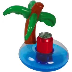RueDeLaFete Porte Gobelet Gonflable Palmier 26cm pas cher