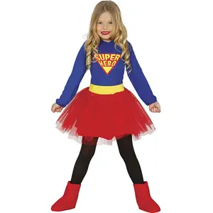 Comparateur de prix : déguisement super héroïne fille - 7/9 ans - multicolore - guirca 83226