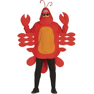 FIESTAS GUIRCA Déguisement Homard Rouge Homme ou Femme - Costume Comédie pour Homme et Femme Taille S 46-48