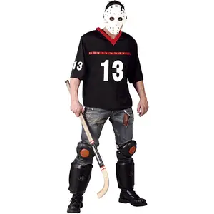 Guirca Costume Joueur De Hockey Jason - Noir - Taille Unique pas cher