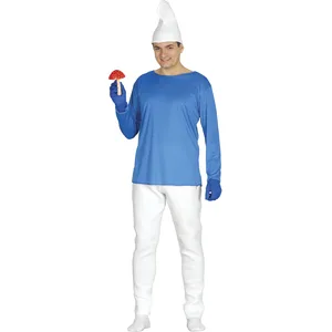 Comparateur de prix : Guirca Déguisement Schtroumpf - Adulte - Taille Unique - Bleu - Polyester