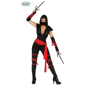 Merkloos / Sans marque FIESTAS GUIRCA Déguisement Ninja Costume Adulte Femme Taille 38-40