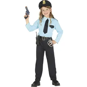Comparateur de prix : Fiestas Guirca Déguisement Policier Garçon 5/6 ans - Métier - Polyester - Bleu