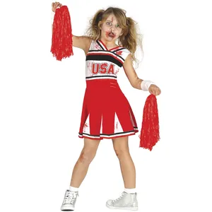 Comparateur de prix : Fiestas Guirca Déguisement Pom Pom Girl Zombie pour Fille M-(7/9 Ans)