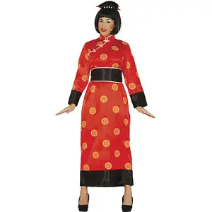 déguisement chinoise femme - m - rouge - guirca 84943