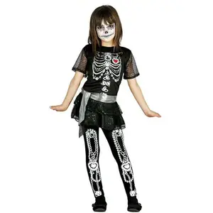 Fiestas Guirca Déguisement Squelette Diamants Fille M-(7/9 Ans)